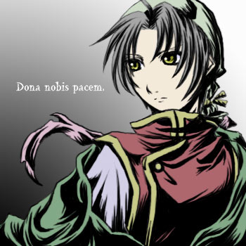 �u���ɕ��a��^����v